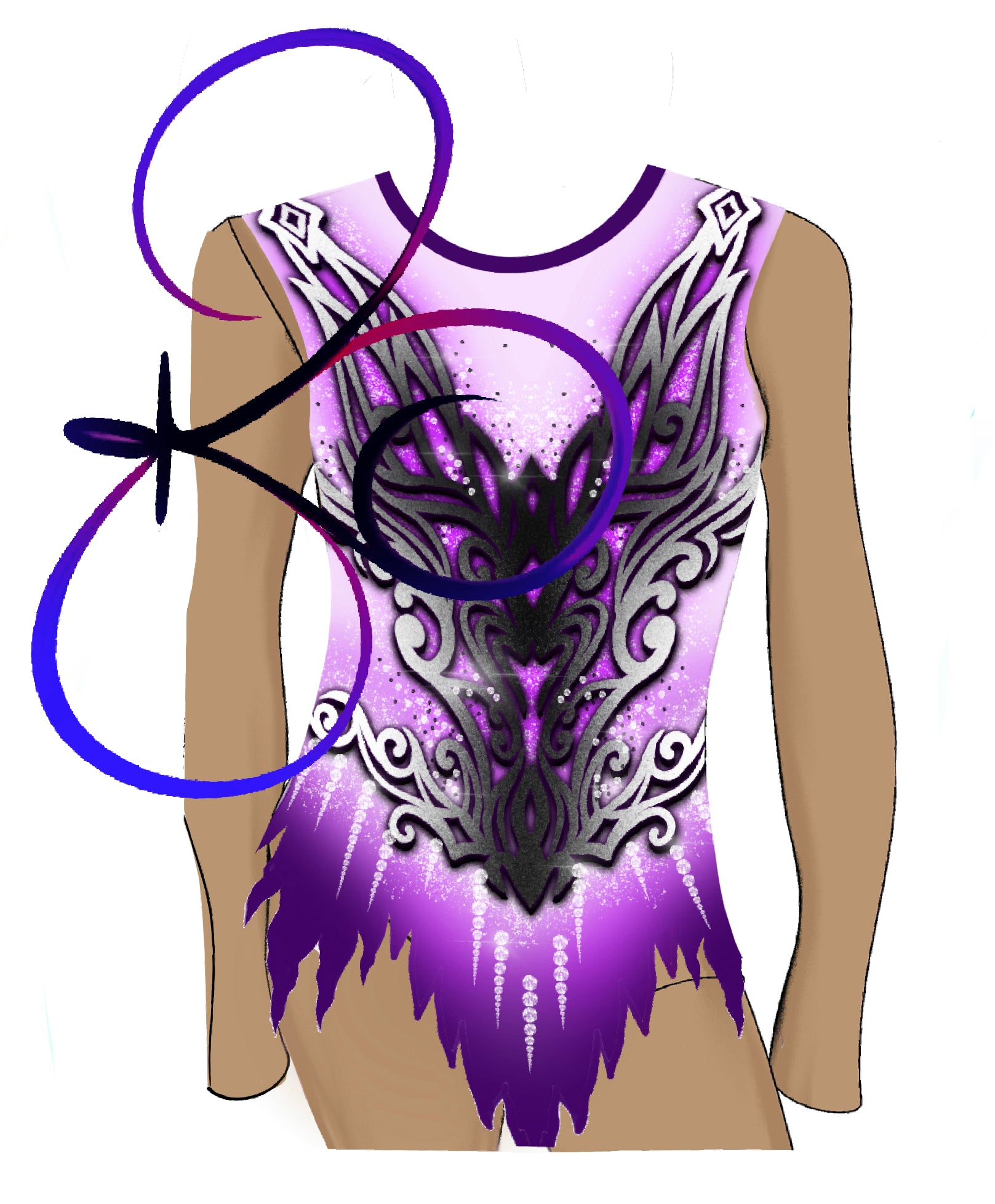 デラロミラノ レオタード　【Cassandra CL】 Cassandra CL - Dance Leotard – DellaLo' Milano